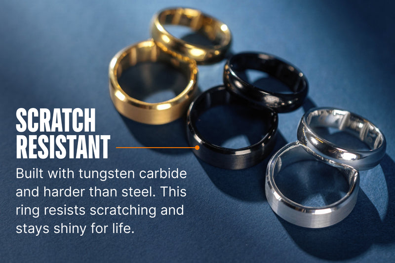 Groove Ring® Tungsten 6mm - Platinum