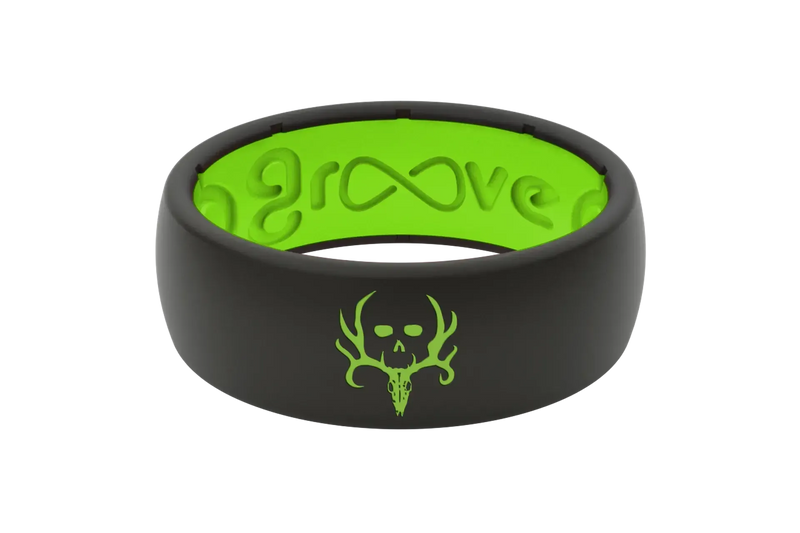 Bone Collector Black &amp; Green Ring