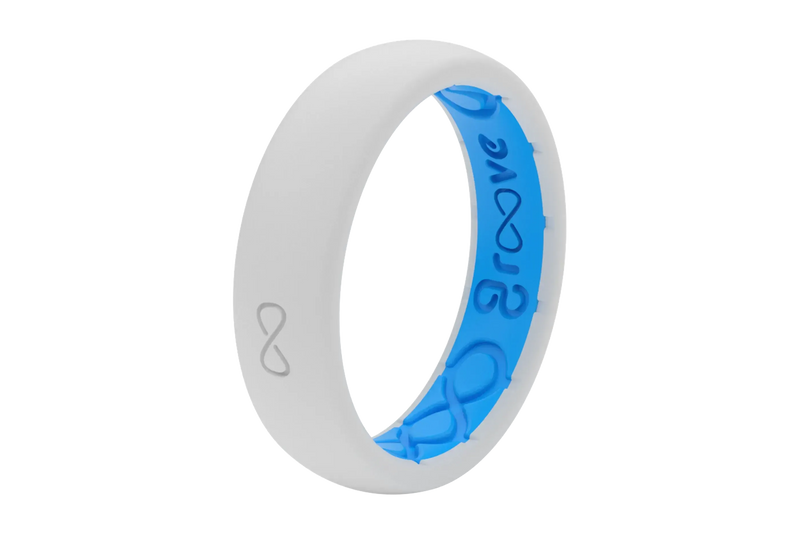 Solid Snow Thin Ring