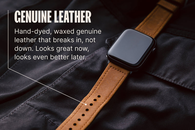 Vulcan Trek - Tan Apple Leather Watch Band